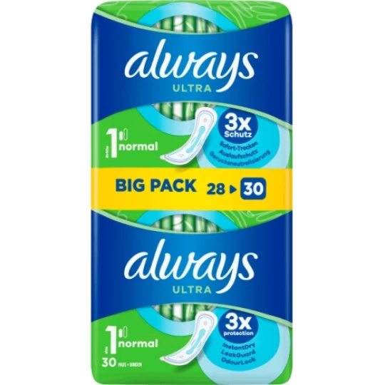 Always® Ultra Normal Damenbinden 30ST 3 Always® Ultra Normal Damenbinden 30ST