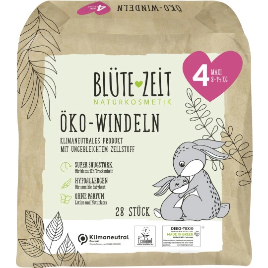 Öko-Windeln Größe 4 Maxi 8-14KG 28ST 3 Öko-Windeln Größe 4 Maxi 8-14KG 28ST