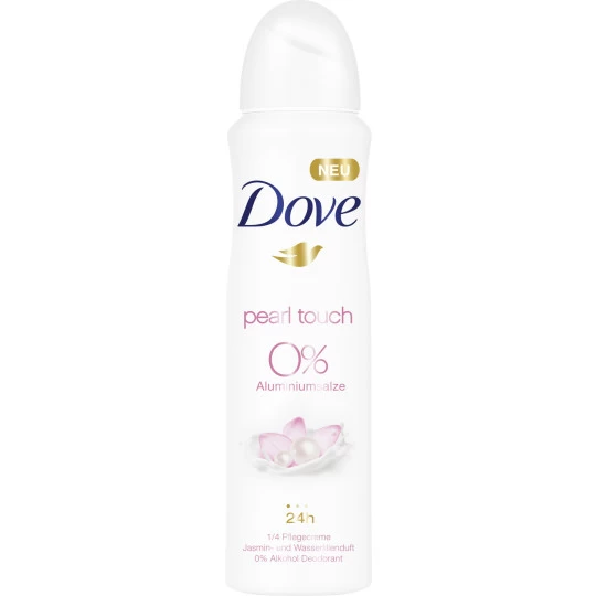 DOVE Deo-Spray Pearltouch 0% Aluminiumsalze 150ML 3 DOVE Deo-Spray Pearltouch 0% Aluminiumsalze 150ML