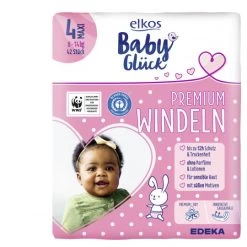 Elkos Baby Glück Premium Windeln 4 Maxi 8-14KG 42ST