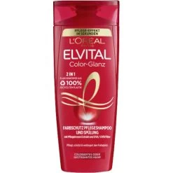 L'Oreal Elvital Color Glanz 2in1 Farbschutz Pflege-Shampoo Und Spülung 300ML