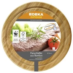 EDEKA Zuhause Fleischteller Aus Bambus 26cm