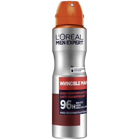 L'Oreal Men Expert Invincible Man 96H High Performance Anti-Transpirant 150ML 3 L'Oreal Men Expert Invincible Man 96H High Performance Anti-Transpirant 150ML