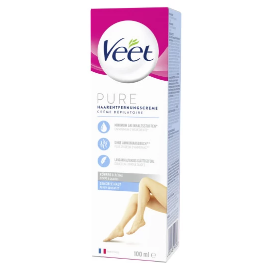 Veet Haarentfernungs-Creme Für Sensible Haut 100ML 3 Veet Haarentfernungs-Creme Für Sensible Haut 100ML